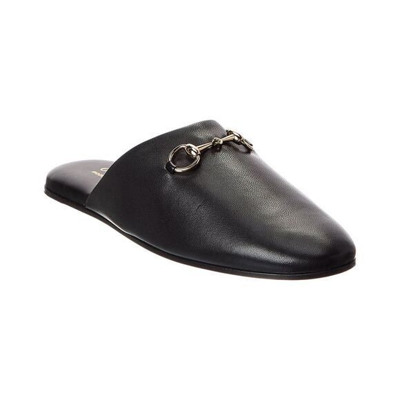 Gucci Horsebit Leather Mule Black